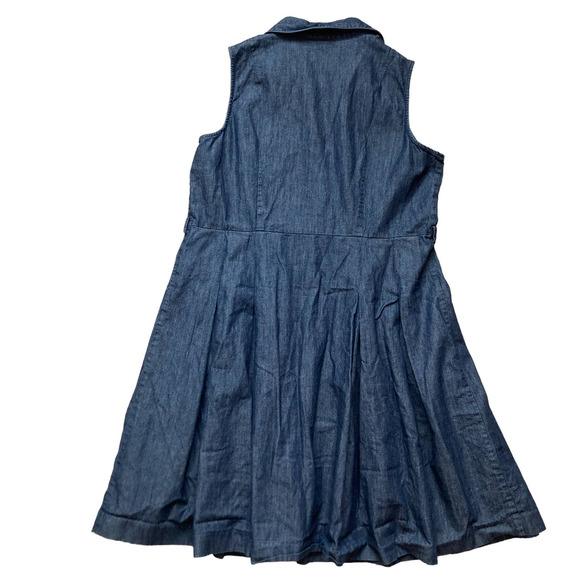 Boden Blue Denim Mini Dress - Picture 3 of 10